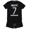 Officiële Voetbalshirt + Korte Broek Paris Saint-Germain Kylian Mbappé 7 Derde 2021-22 - Kids